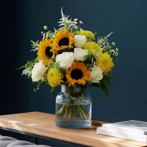 floral sunshine in a vase