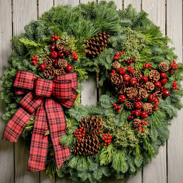 Rustic Pinecone Wreath