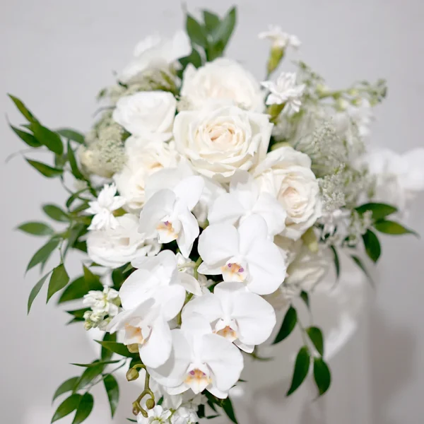 white Phalaenopsis Orchid bouquet